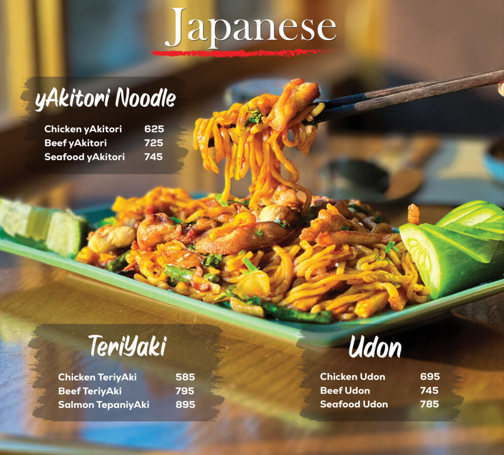 Sushi yAki menu Card20