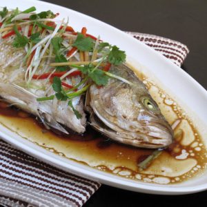 Steamed Whole Snapper in Soy Sauce 1:2