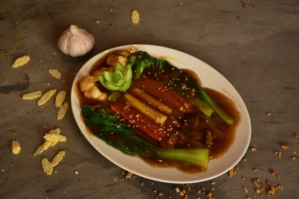 Steamed Vegetable with Oyester Sauce 1:2